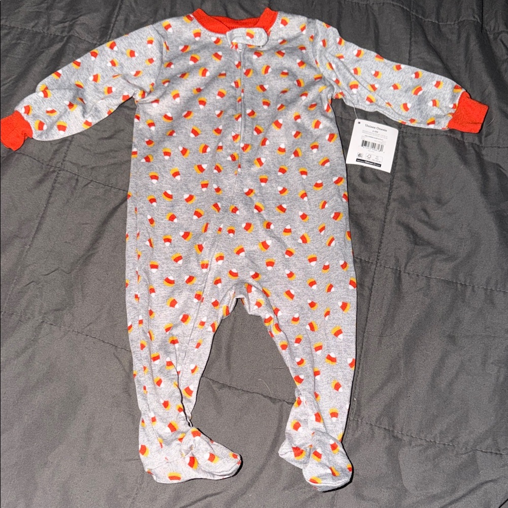 Gray and Orange Kids One Piece